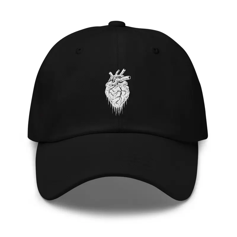 Dark Hearted Heart Dad Hat